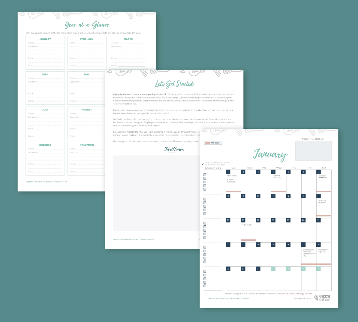 2023 Free Marketing Calendar - Interactive Template