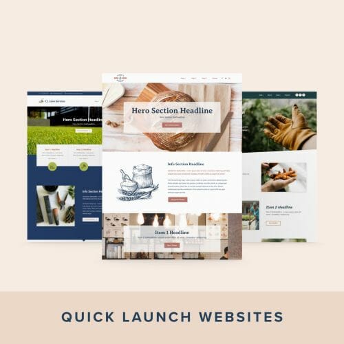 Quick Launch Website demo site