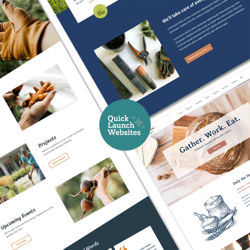 Quick Launch Website Design - Custom made WordPress Template