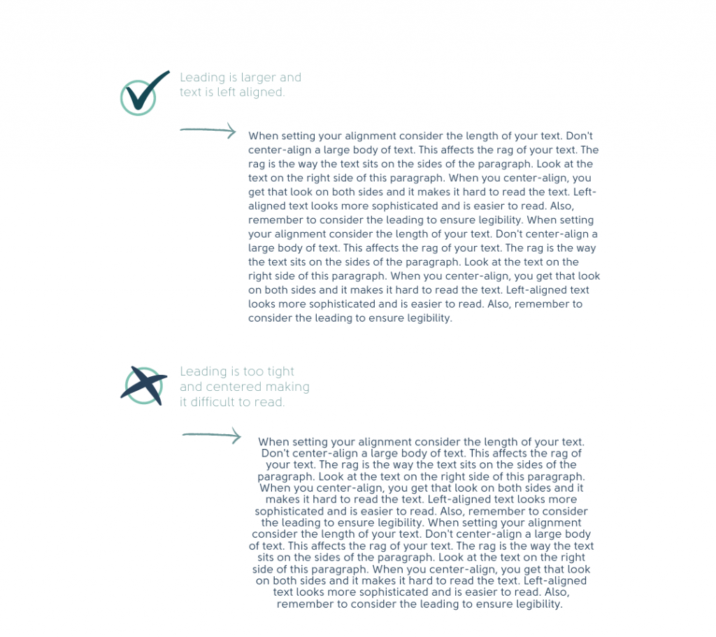 Typetipsforyourbusiness-alignment-example