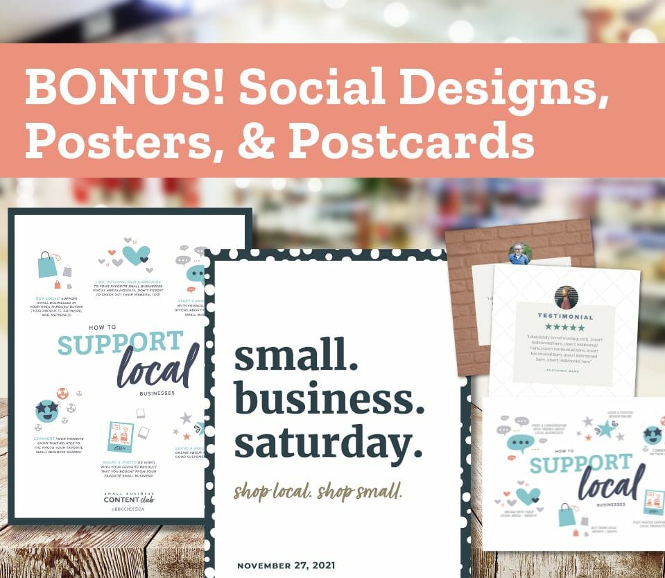 Small Business Content Club - social posts written for you!