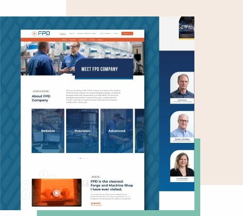 FPD Company website design