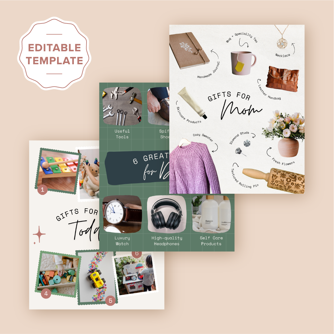 Canva Template - Gift Guides