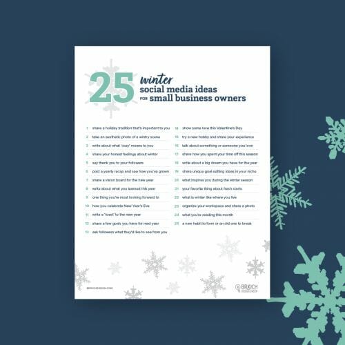 25 Winter Social Media Ideas