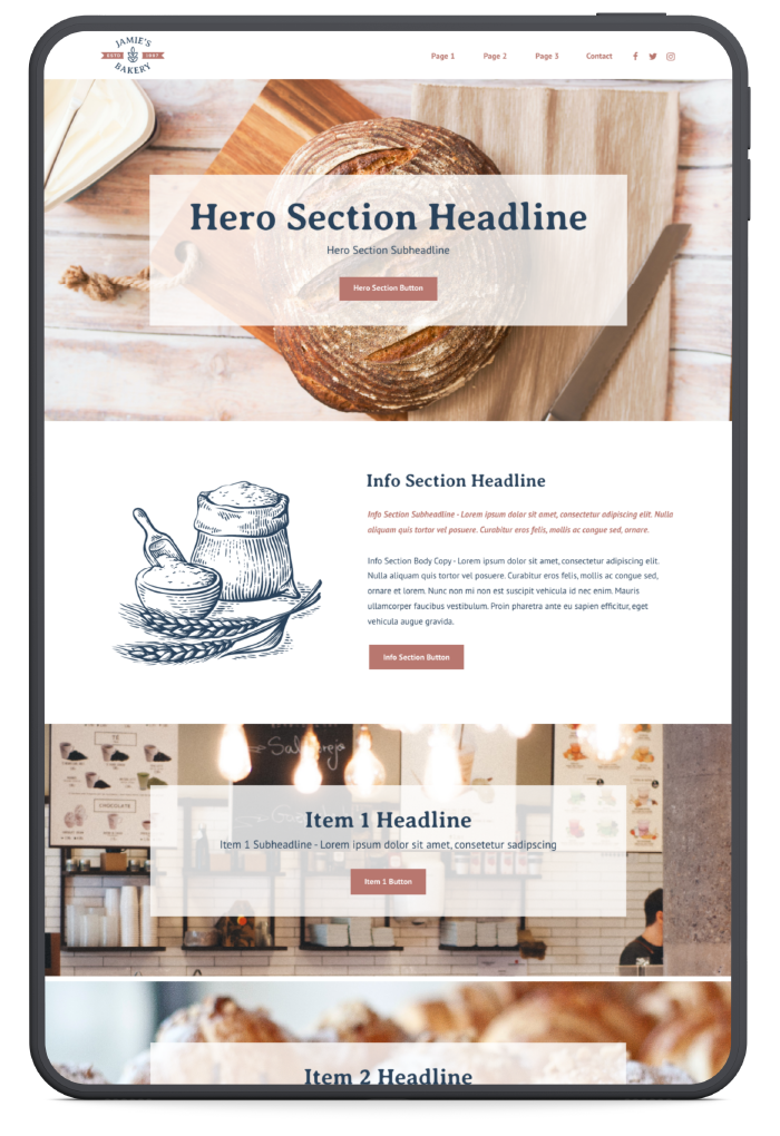 Quick Launch Website demo site