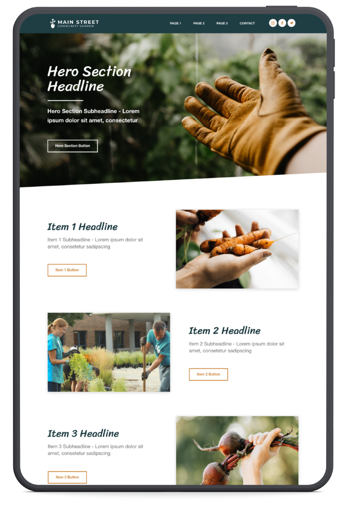 Quick Launch Website demo site