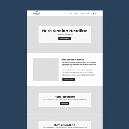 Semi Custom Quick Launch BeforeAfter Wireframes